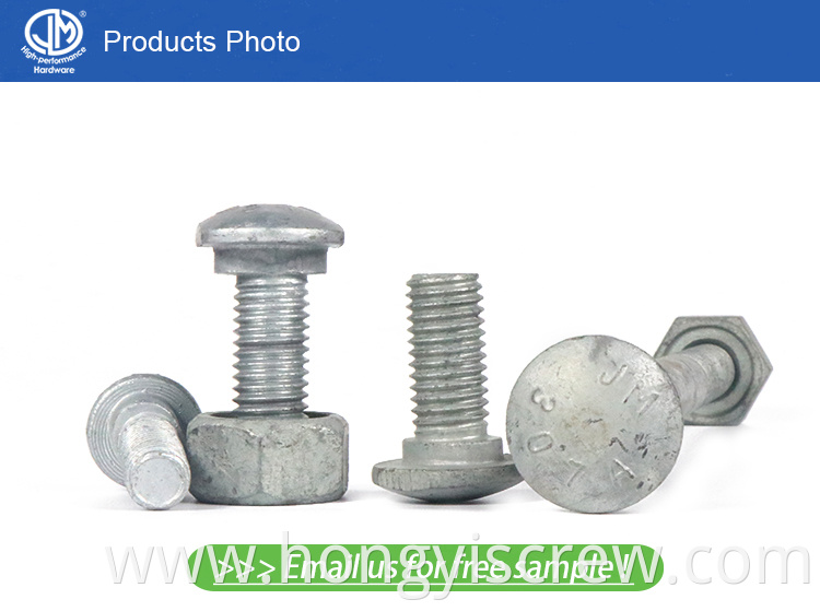 Guardrail bolt from manufacturers/ high strength bolt for construction/ construction bolt